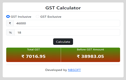 GST Calculator NBSOFT small promo image