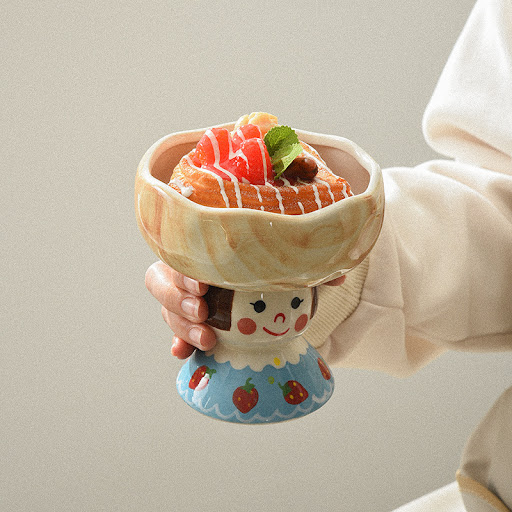 Title 3, Creative ceramic mug bowl tray perfect for coff...