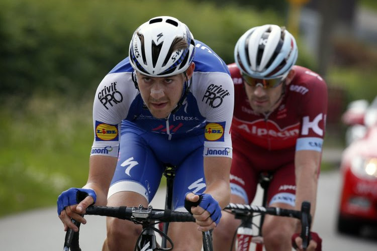 Tegenslag voor Quick-Step Floors in slotrit Dauphiné: jonge Belg moet opgeven, kopman komt ten val