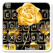 Gold Rose Keyboard Theme  Icon