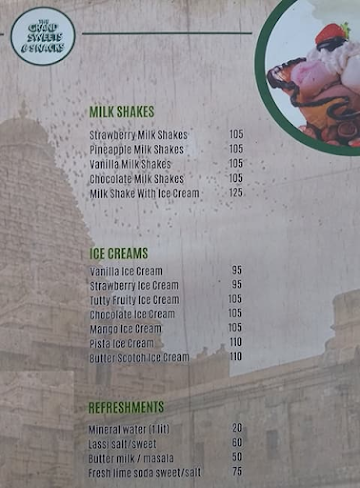 The Grand Sweets And Snacks menu 