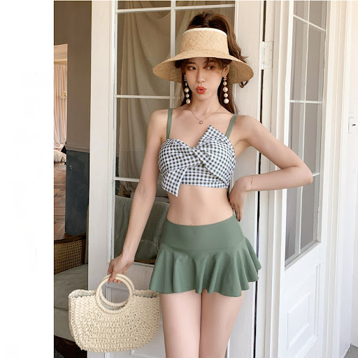 Title 5, Womens spa skirt split swimsuit for ultimate c...