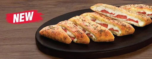 Chicken Pepperoni Stuffed Garlic Bread