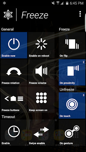 Freeze Lite - Touch Disable