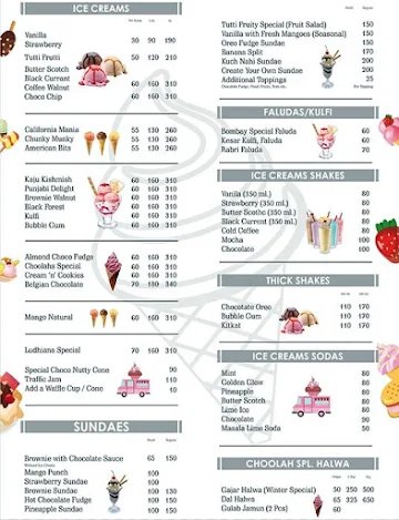 Choolah menu 