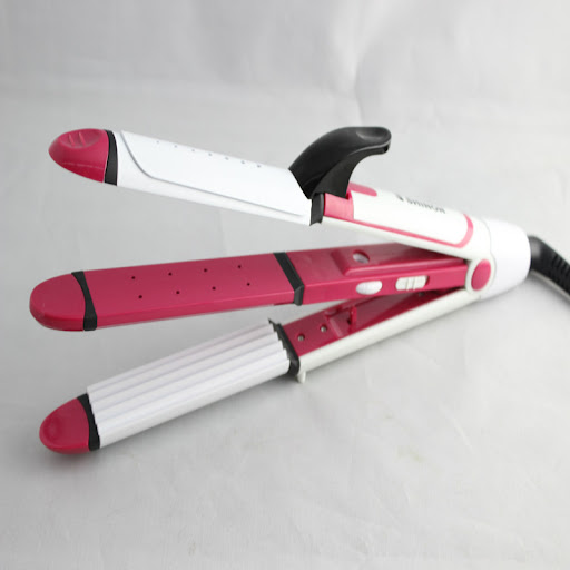 Title 4, Ceramic glaze electric hair straightening splin...