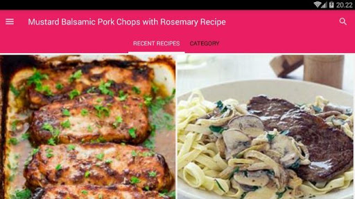 Mustard Balsamic Pork Chops with Rosemary Recipe