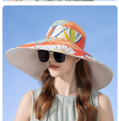 Title 2, Womens double-sided plus size sun hat, summer ...