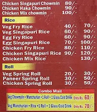 Harshit Chinese And Cake Shop menu 2