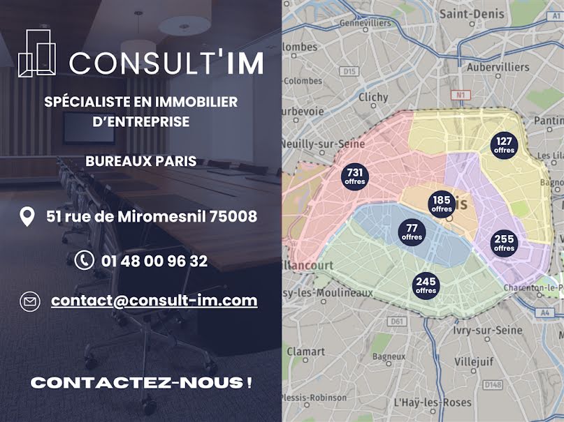 Location  locaux professionnels  197 m² à Paris 13ème (75013), 7 278 €