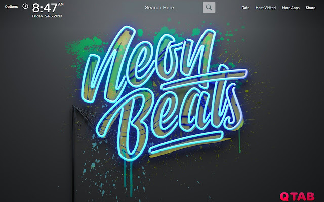 Neon Beats Wallpapers HD Theme