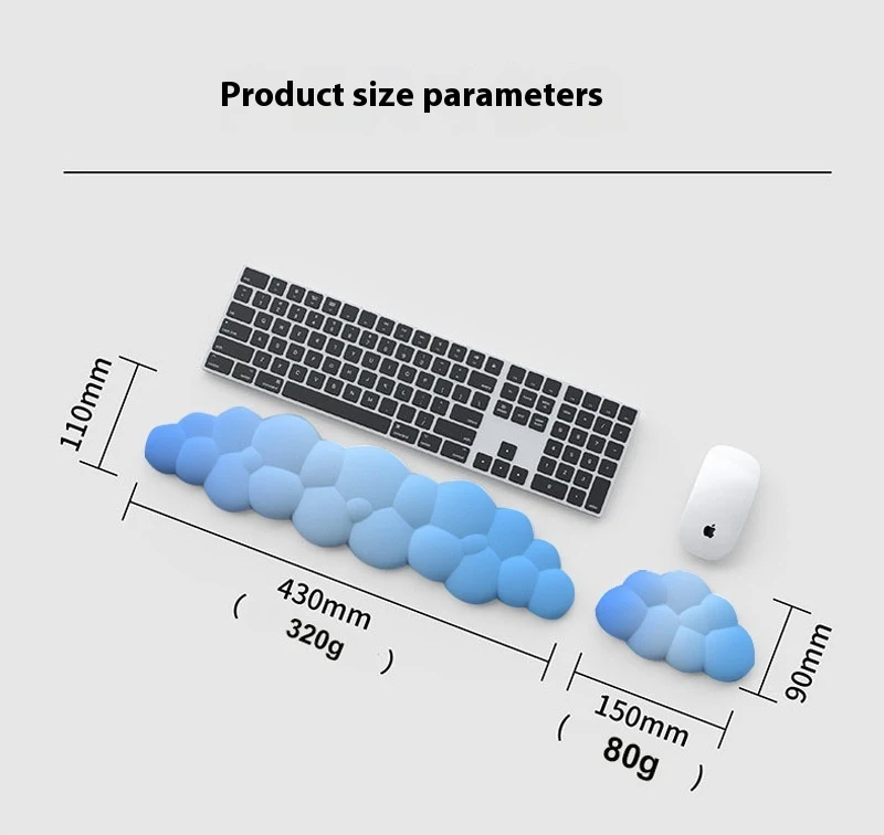 Title 6, Polsbrace van memory foam met kleurverloop en a...