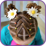 Cover Image of ダウンロード Hairstyles for children step by step on short hair 1.5 APK