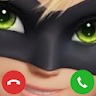 cat noir fake call icon