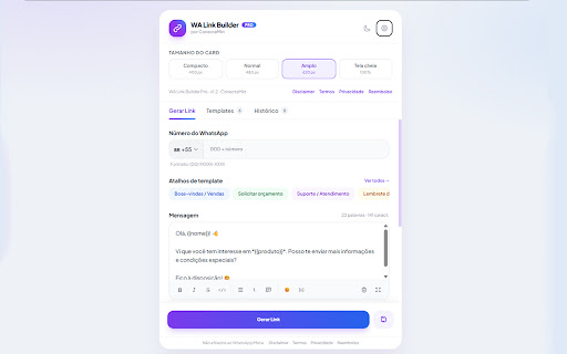 Conecta WA Link Builder screenshot 4