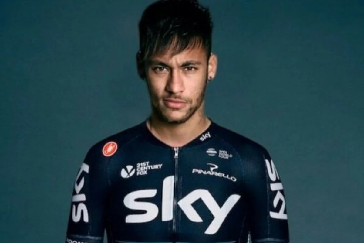 FOTO: Lachen met transfer Neymar: wat als hij een wielrenner was...