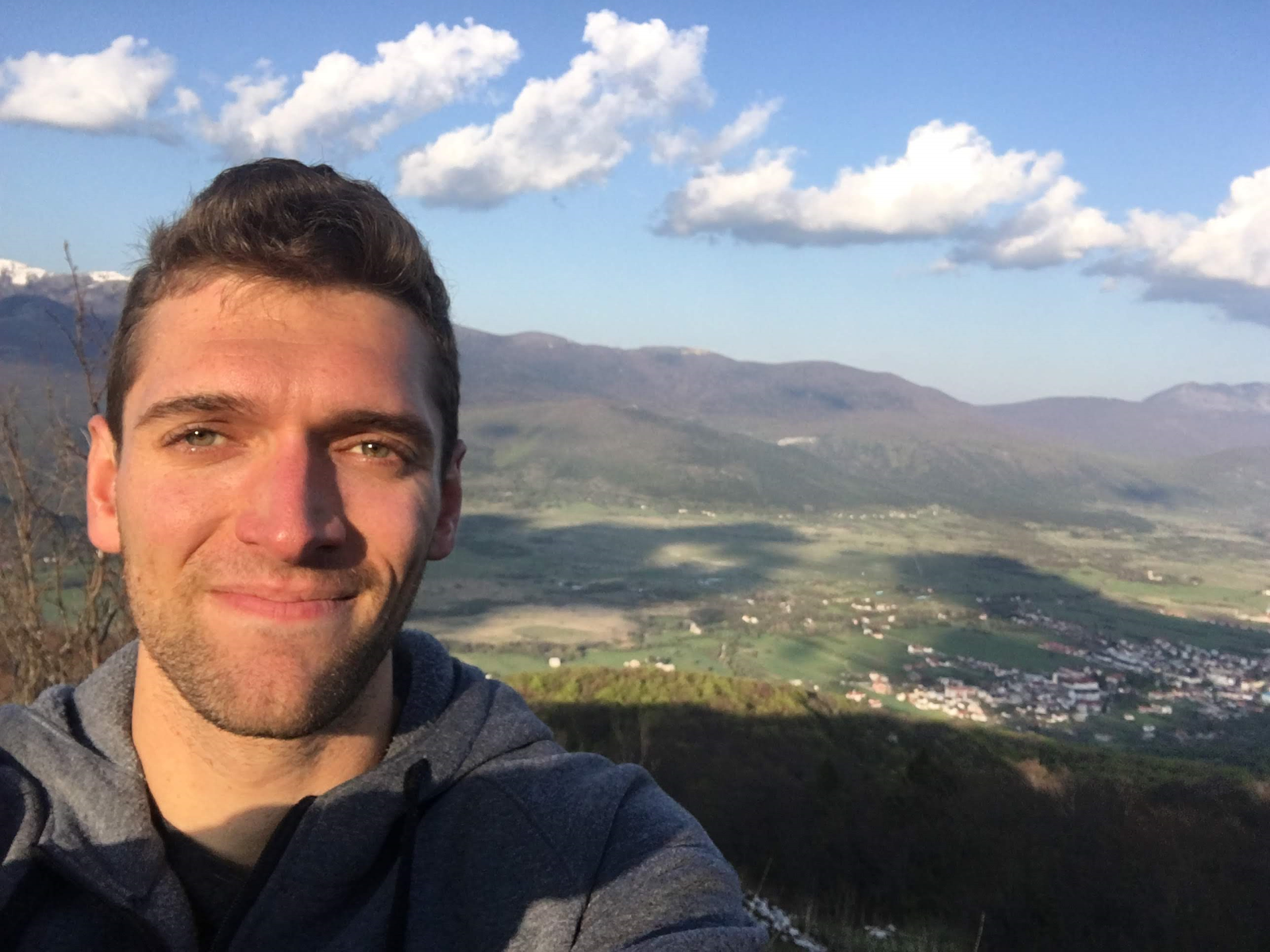 Nathan Lieberman enjoying the views of Croatia 