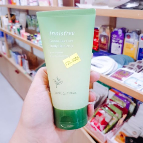 Tẩy Da Chết Body Innisfree Green Tea Body Gel Scrub