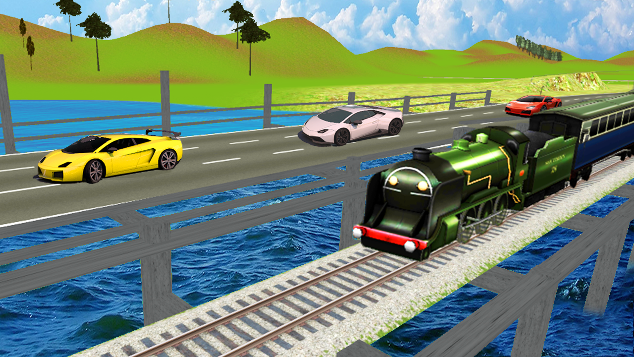 Image result for Train vs Car Racing Professional Racing APK Game