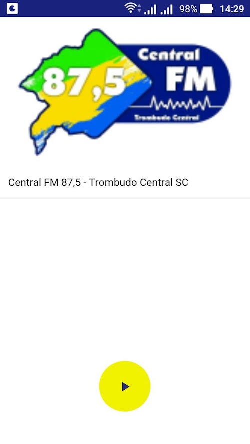 Android application Central FM 87,5 screenshort