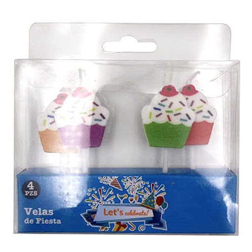 Velas Cumpleanos Lest Celebrate Cup Cake   
