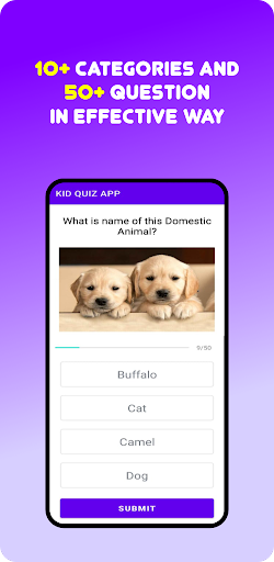 Screenshot Kid Quiz App