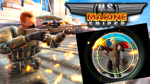 Android application US Police Marine Sniper screenshort