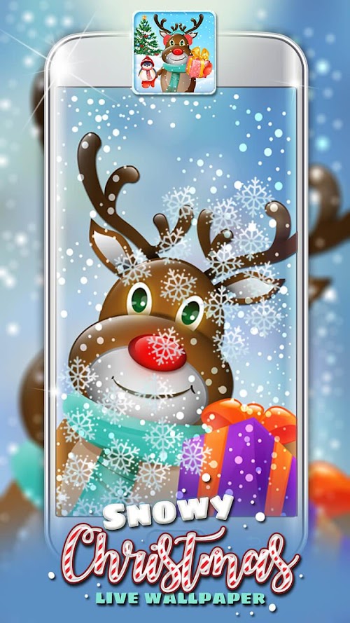Android application Snowy Christmas Live Wallpaper screenshort