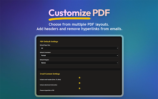 M2PDF: Save Emails as PDF Locally screenshot 5