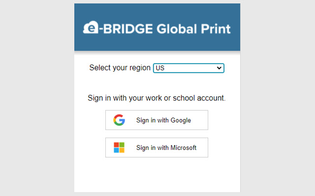 e-BRIDGE Global Print Extension chrome extension