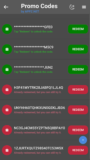 Screenshot Promo Codes by Appz.Net