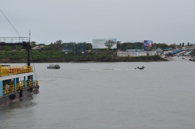 Rescue team at Likoni have located the wreckage of the sunken vehicle.