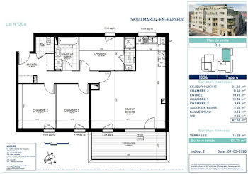 appartement à Marcq-en-Baroeul (59)