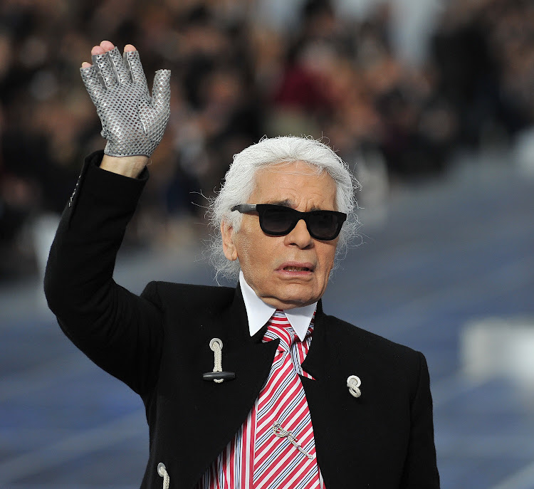 The late Chanel creative director Karl Lagerfeld.