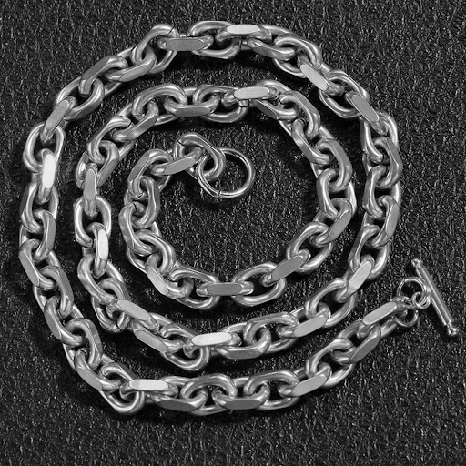 Title 18, Stainless Steel Cross Chain Bracelet Necklace H...