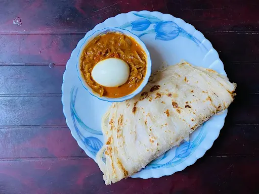 Parotta [3 Pieces] + Egg Curry