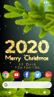 3D Snow on screen & winter tree Live Wallpaper - náhled