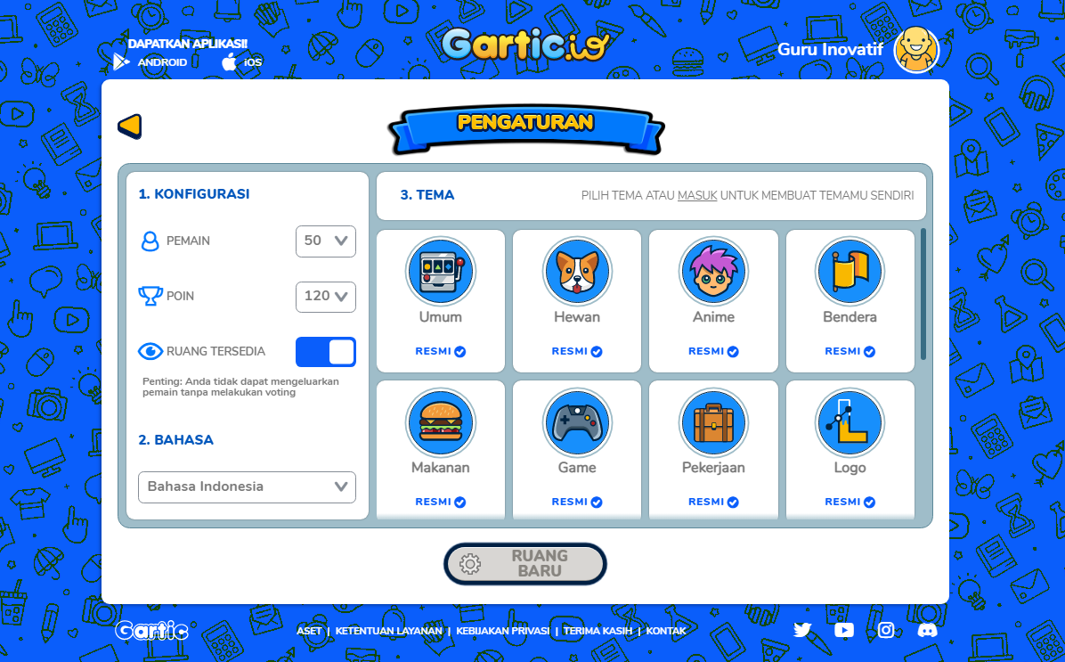 Mengenal Gartic.io,  Permainan Ice Breaking dalam Kelas yang Kreatif dan Inovatif