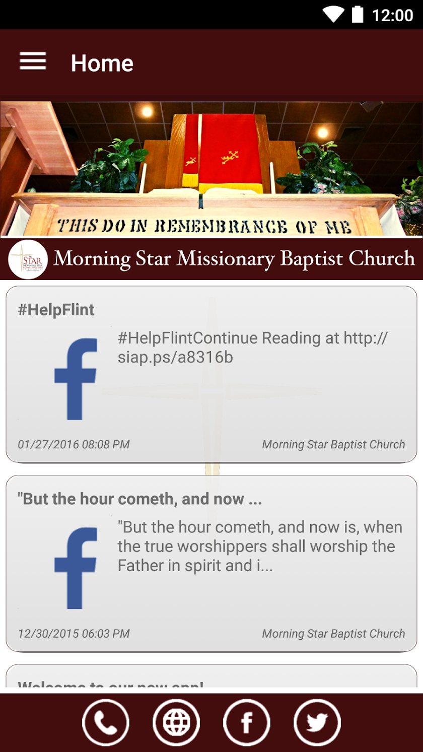 Morning Star Baptist Church Screen 1
