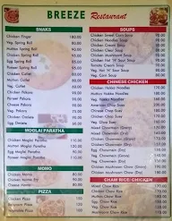 Breeze Restaurant menu 5