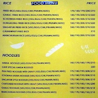 Calcutta Cafe menu 2