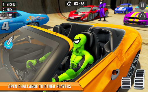 Superhero Game: Car Stunt Game