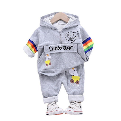 Title 3, Baby Sports Long-sleeved Hooded T-shirt Trouser...