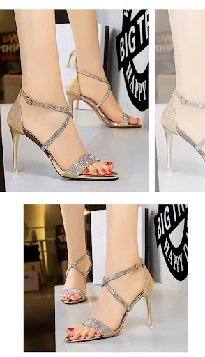 Title 8, Rhinestone sandals for a dazzling touch. Comfor...
