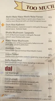 Not Just Paranthas menu 4