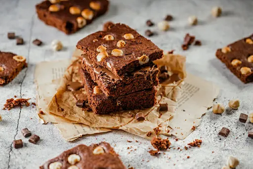 Eggless Chocolate Walnut Brownie