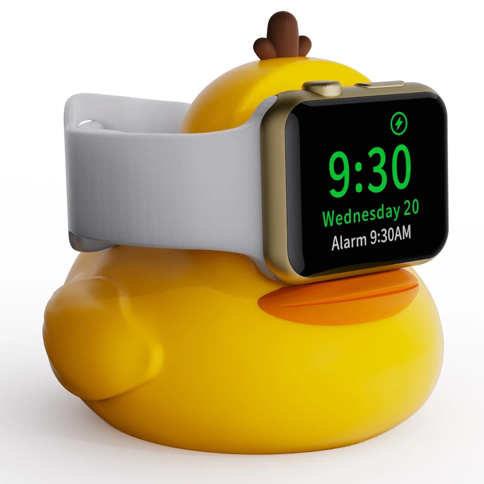 Cartoon Silicone Little Duck Charging Base Creative, Cute Phone Charger Stand, Fun Design, Safe Charging, Desk Accessory