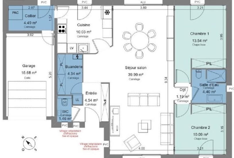  Vente Terrain + Maison - Terrain : 707m² - Maison : 90m² à Bazoches-sur-le-Betz (45210) 