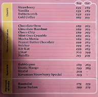 Natural Ice Cream menu 2