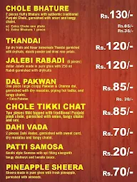 Chit Chaat menu 1